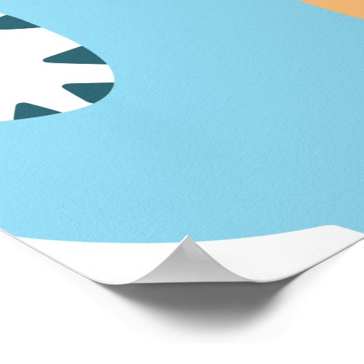 可愛い恐竜子供の誕生日パーティーバナー ポスター (角)