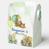 可愛い恐竜建築トラックバルーン誕生日 フェイバーボックス (オープン)