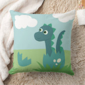 可愛い恐竜生まれたばかりのの少年子供部屋 クッション (ブランケット)