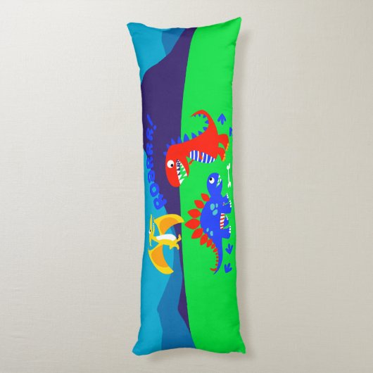 可愛い恐竜 ボディピロー (裏面 (縦))