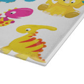 可愛い恐竜、恐竜のパターン、ベビーDino カッティングボード (角)