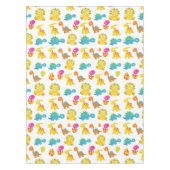 可愛い恐竜、恐竜のパターン、ベビーDino テーブルクロス (正面)