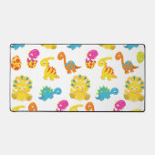 可愛い恐竜、恐竜のパターン、ベビーDino デスクマット (正面)