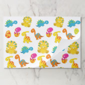 可愛い恐竜、恐竜のパターン、ベビーDino ペーパーパッド (折り畳み)