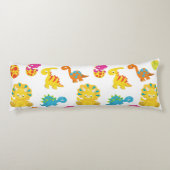 可愛い恐竜、恐竜のパターン、ベビーDino ボディピロー (裏面)