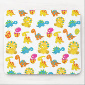 可愛い恐竜、恐竜のパターン、ベビーDino マウスパッド (正面)