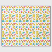 可愛い恐竜、恐竜のパターン、ベビーDino ラッピングペーパー (フラット)