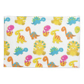 可愛い恐竜、恐竜のパターン、ベビーDino 枕カバー (裏面)