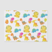 可愛い恐竜、恐竜のパターン、ベビーDino 薄葉紙 (正面)