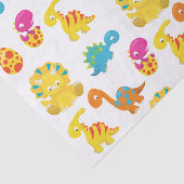 可愛い恐竜、恐竜のパターン、ベビーDino 薄葉紙 (詳細)