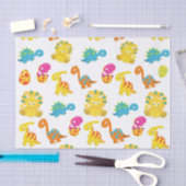 可愛い恐竜、恐竜のパターン、ベビーDino 薄葉紙 (クラフト)