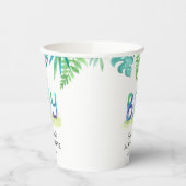 可愛い恐竜「男の子」の赤ちゃんシャワー 紙コップ (左)