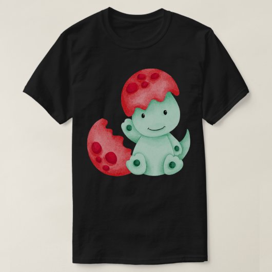 可愛い恐竜 Tシャツ (デザイン正面)