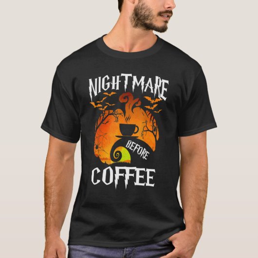 可愛い悪夢ウィーコーヒーハロウィーン Tシャツ (正面)