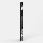 可愛い悲しそうな表情のピットブル犬の白黒とボール Case-Mate iPhoneケース (裏面/右)