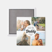可愛い愛あなた'パパ'カスタムフォトコラージュ マグネット (正面/裏面)