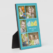 可愛い愛あなたパパコラージュ写真父の日 フォトプラーク (側面)