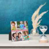 可愛い愛おばあちゃん4フォトコラージピンク フォトプラーク (インサイチュ)