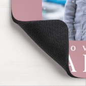 可愛い愛してあなたパパの子供の写真 マウスパッド (コーナー)