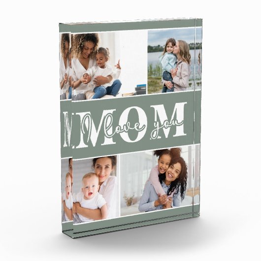 可愛い愛してる母の日 フォトブロック (左)