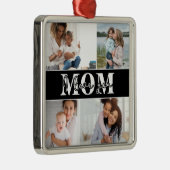 可愛い愛する愛する母の日フォトメタル メタルオーナメント (右)