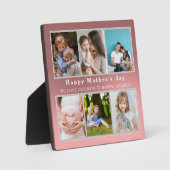 可愛い愛する母さん幸せな母の日フォトコラージュ フォトプラーク (正面)