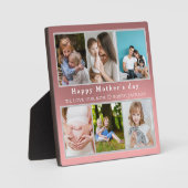 可愛い愛する母さん幸せな母の日フォトコラージュ フォトプラーク (正面)