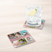 可愛い愛する母さん幸せな母の日フォトコラージュ ペーパーコースター (インサイチュ)