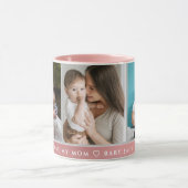 可愛い愛する母さん幸せな母の日写真 マグカップ (中央)