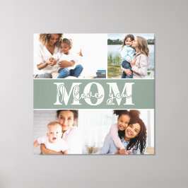 可愛い愛する母の日の写真 キャンバスプリント