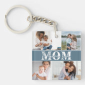 可愛い愛する母の日の写真 キーホルダー (正面)