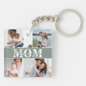 可愛い愛する母の日の写真 キーホルダー (裏面)