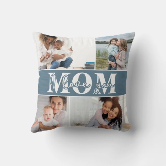 可愛い愛する母の日の写真 クッション (裏面)