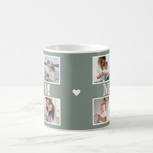 可愛い愛する母の日の写真 コーヒーマグカップ (中央)