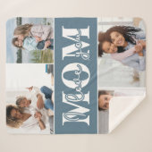 可愛い愛する母の日の写真 シェルパブランケット (正面(横))