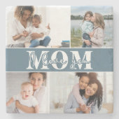 可愛い愛する母の日の写真 ストーンコースター (正面)