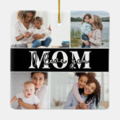 可愛い愛する母の日の写真 セラミックオーナメント (裏面)