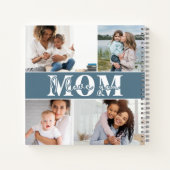 可愛い愛する母の日の写真 ノートブック (裏面)