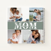 可愛い愛する母の日の写真 ノートブック (裏面)