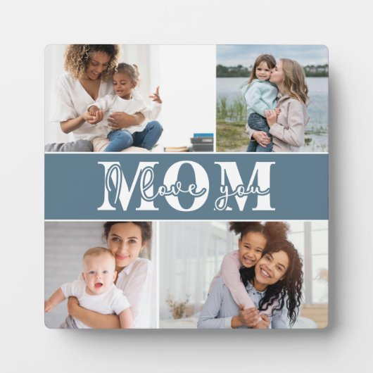 可愛い愛する母の日の写真 フォトプラーク (正面)