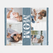 可愛い愛する母の日の写真 フリースブランケット (正面(横))