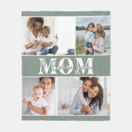 可愛い愛する母の日の写真 フリースブランケット