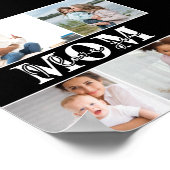 可愛い愛する母の日の写真 ポスター (角)