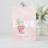 可愛い愛とハートキッズクラスルームのバレンタインカード (スタンド正面)