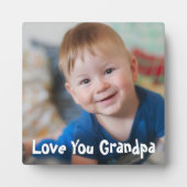 可愛い愛のおじいちゃん写真 フォトプラーク (正面)