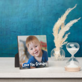 可愛い愛のおじいちゃん写真 フォトプラーク (インサイチュ)