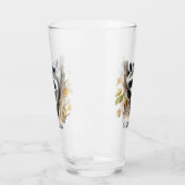 可愛い愛のアライグマ動物愛好家を追加文字 タンブラーグラス (左)