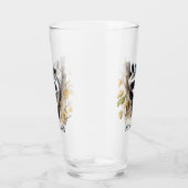 可愛い愛のアライグマ動物愛好家を追加文字 タンブラーグラス (右)