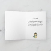 可愛い愛のパートナー名メリークリスマス シーズンカード (内部)