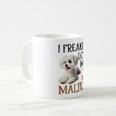 可愛い愛マイマルチーズ犬 コーヒーマグカップ (正面左)